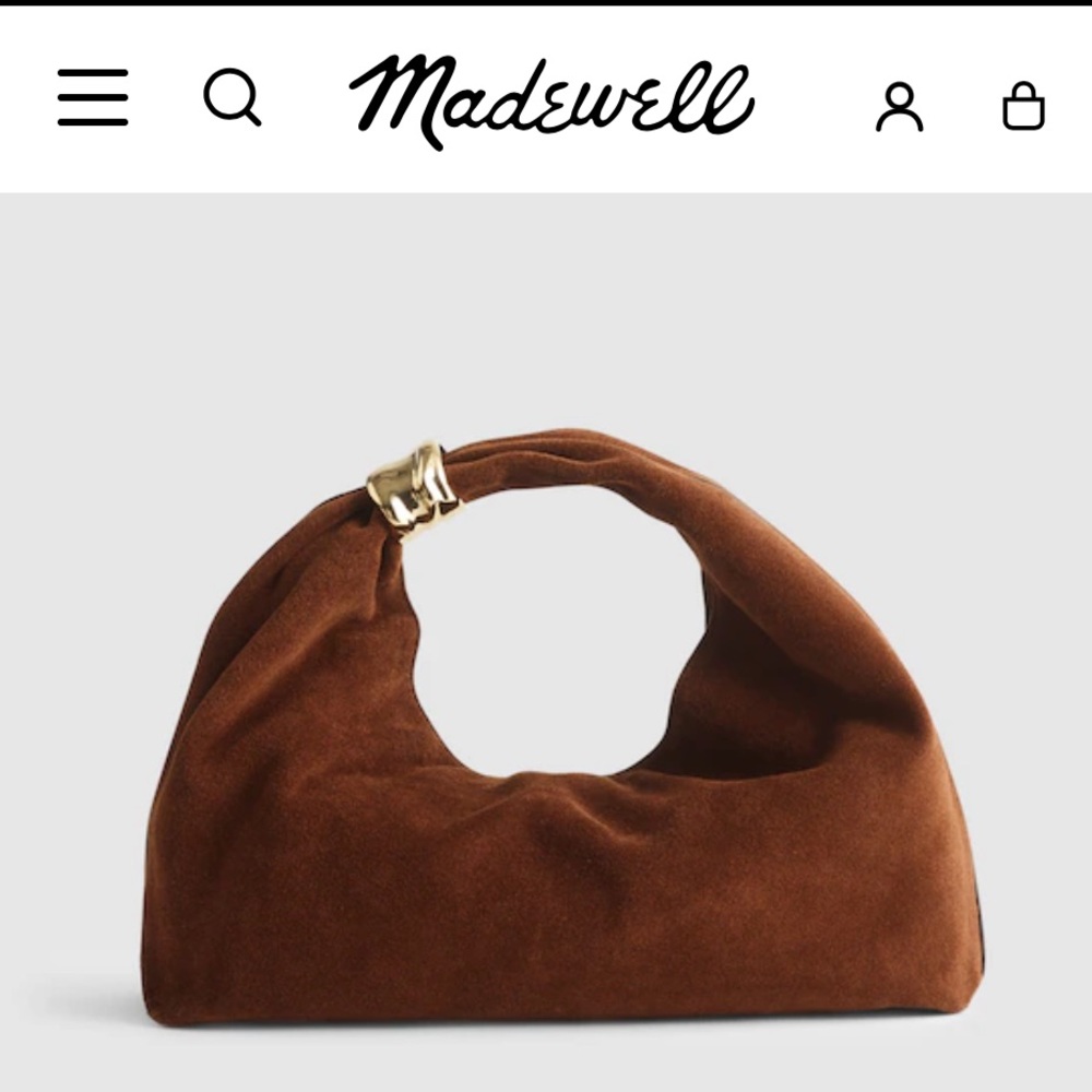 Madewell 
The Mini Pouch in Suede NWT